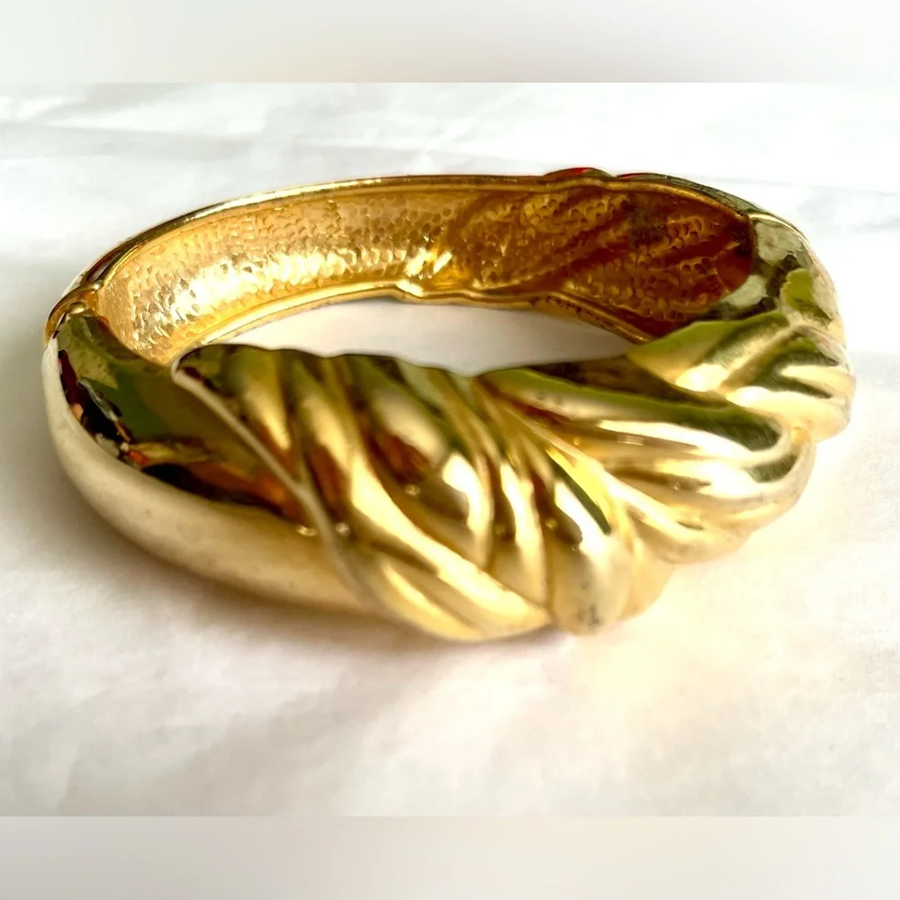 Vintage Gold Bangle Heavy Weight
